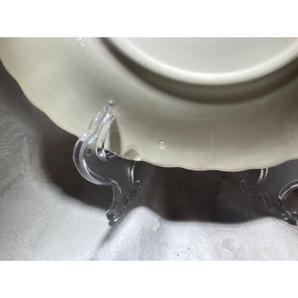 Hand Painted Blue Ridge Cherry Bounce Oval Platter Southern Potteries 11.5" - Picture 4 of 5